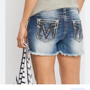 Vigoss heritage fit short with bling pockets